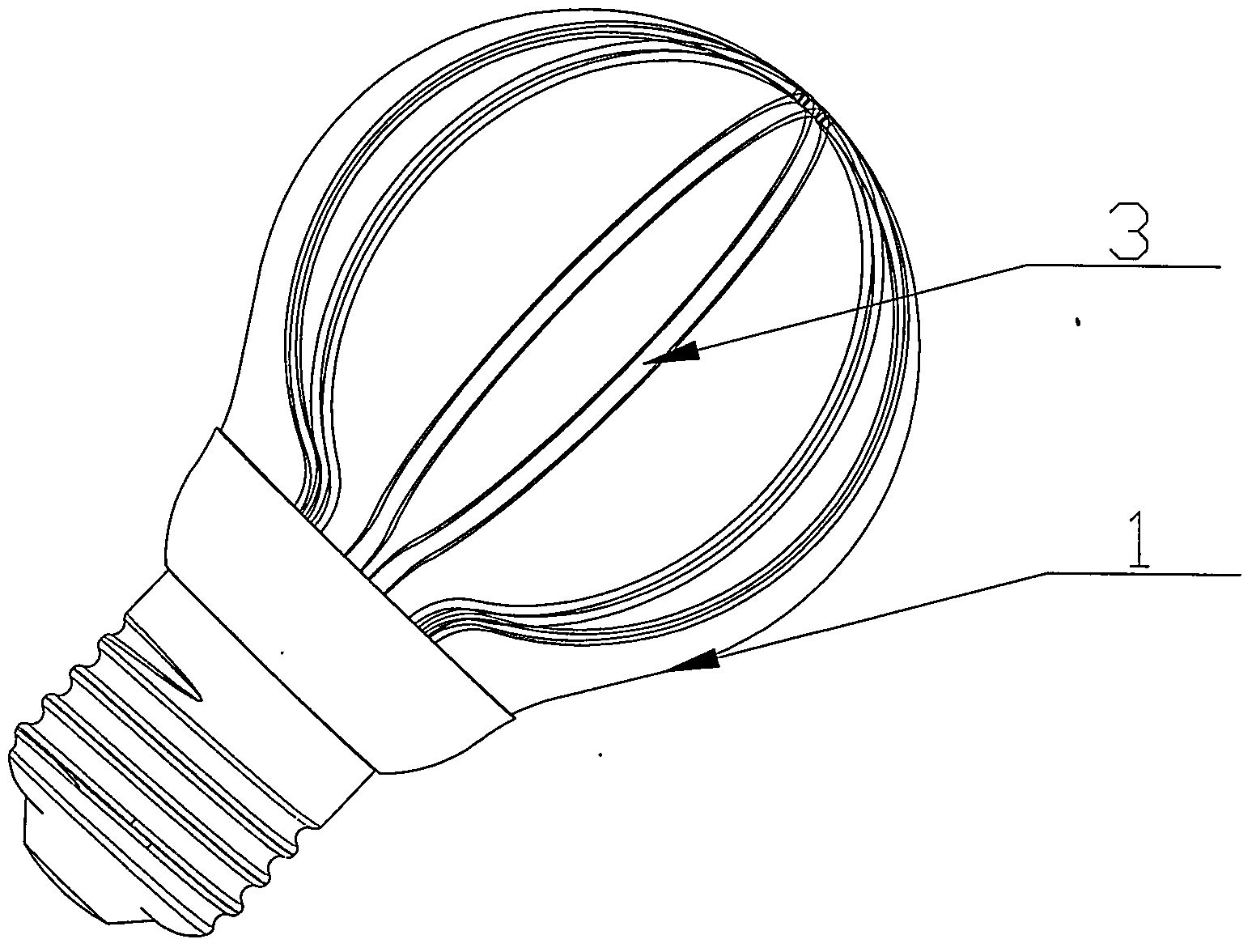 LED lamp with insulation protection