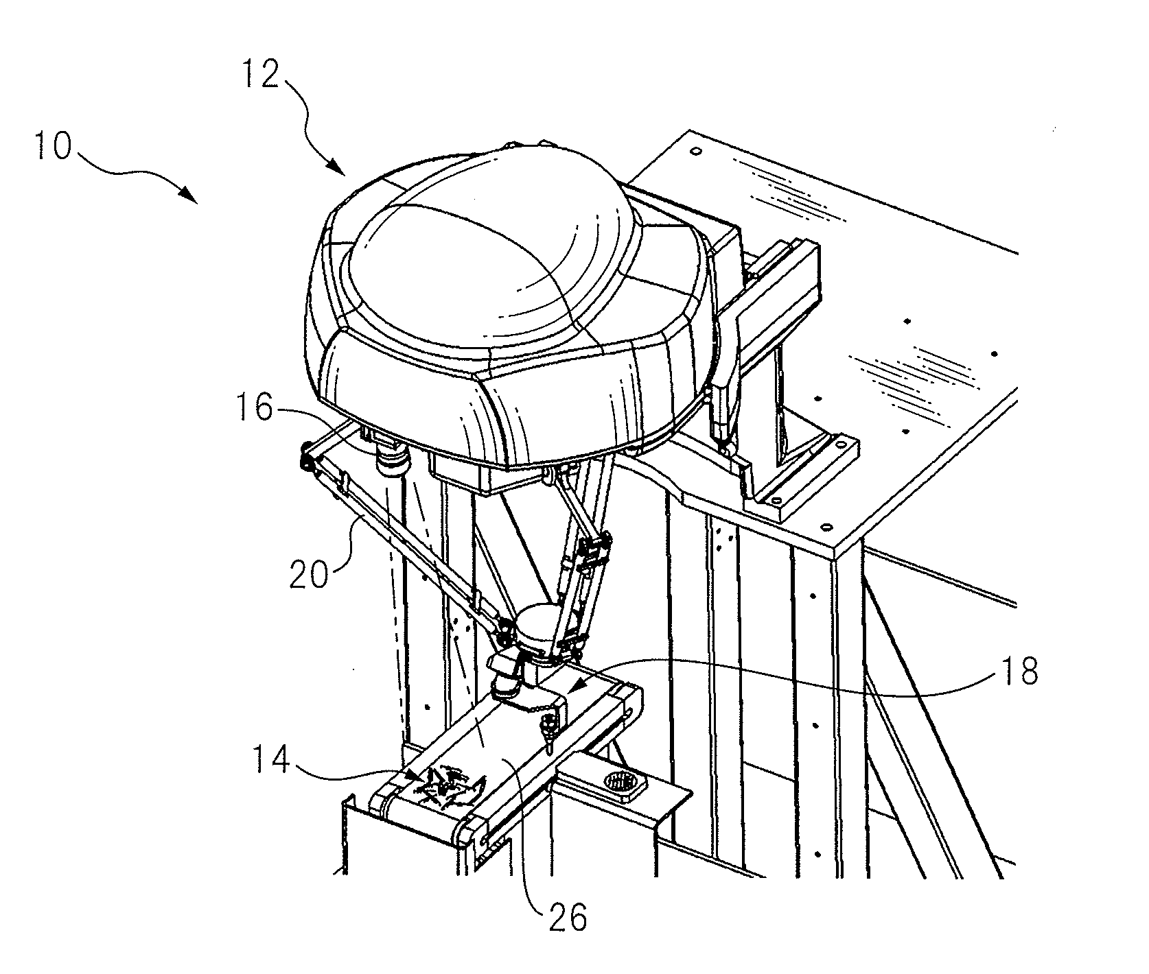 Conveying device for rod