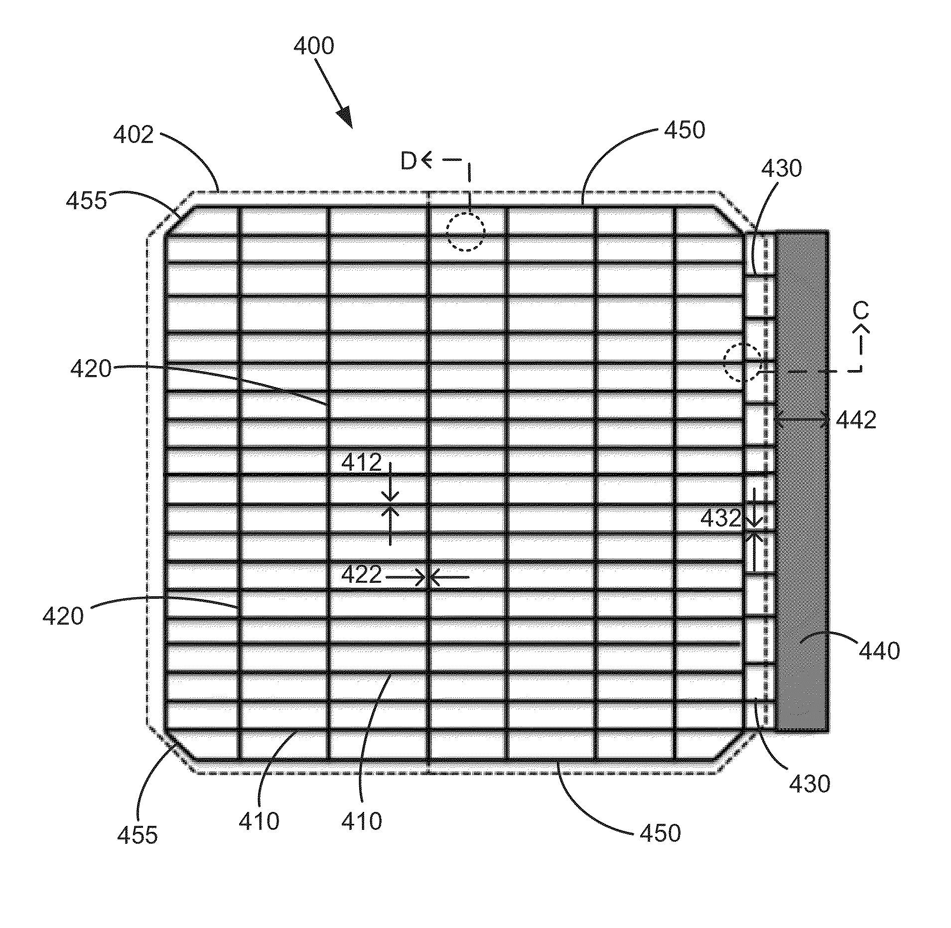 Free-Standing Metallic Article With Expansion Segment