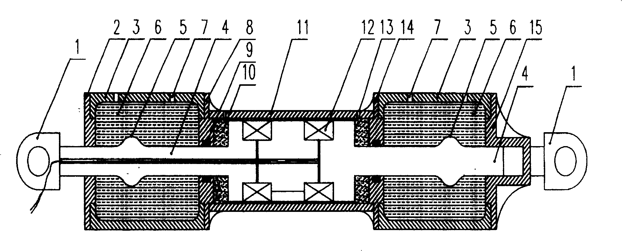 High lossing energy composite magnetorheopectic damping device