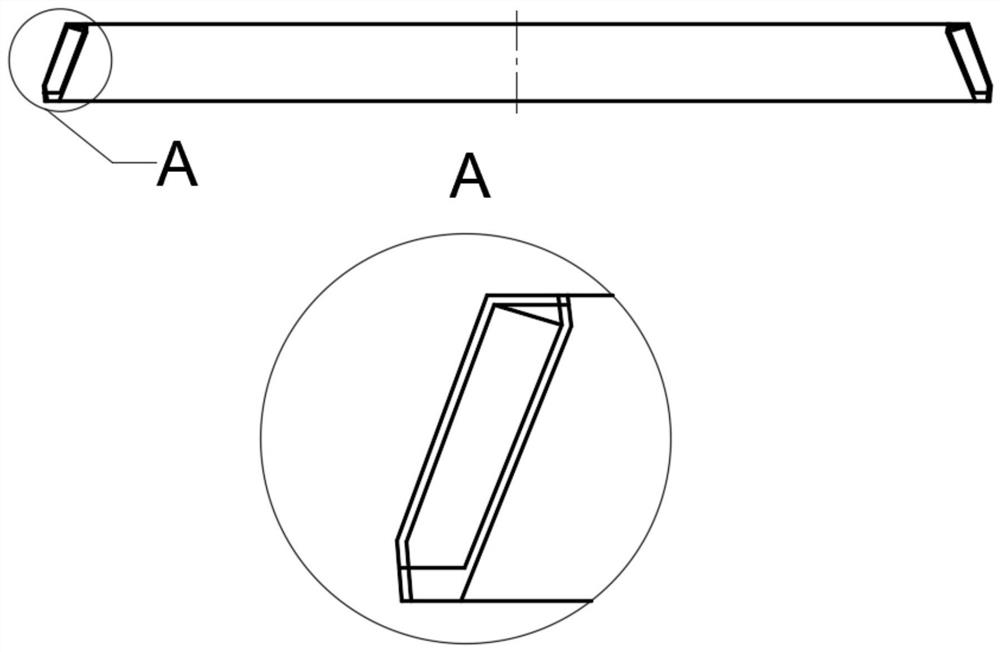 A 00cr22ni5mo3n lock ring processing method that can eliminate deformation and reduce material consumption