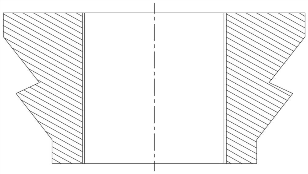 A 00cr22ni5mo3n lock ring processing method that can eliminate deformation and reduce material consumption