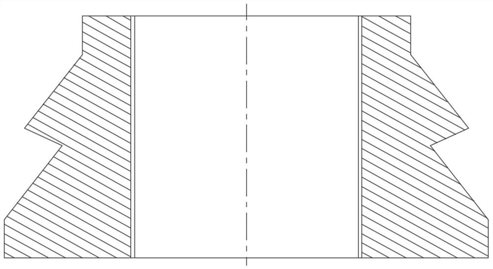 A 00cr22ni5mo3n lock ring processing method that can eliminate deformation and reduce material consumption