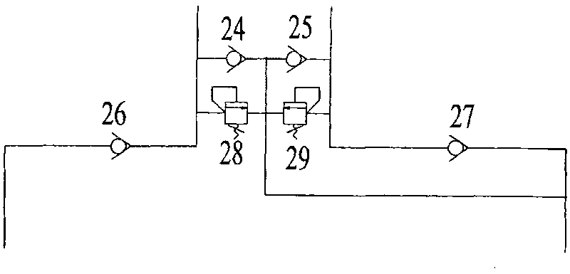 Hydraulic transmission-based method and device for storing energy and realizing stabilized voltage and constant frequency in wave power generation