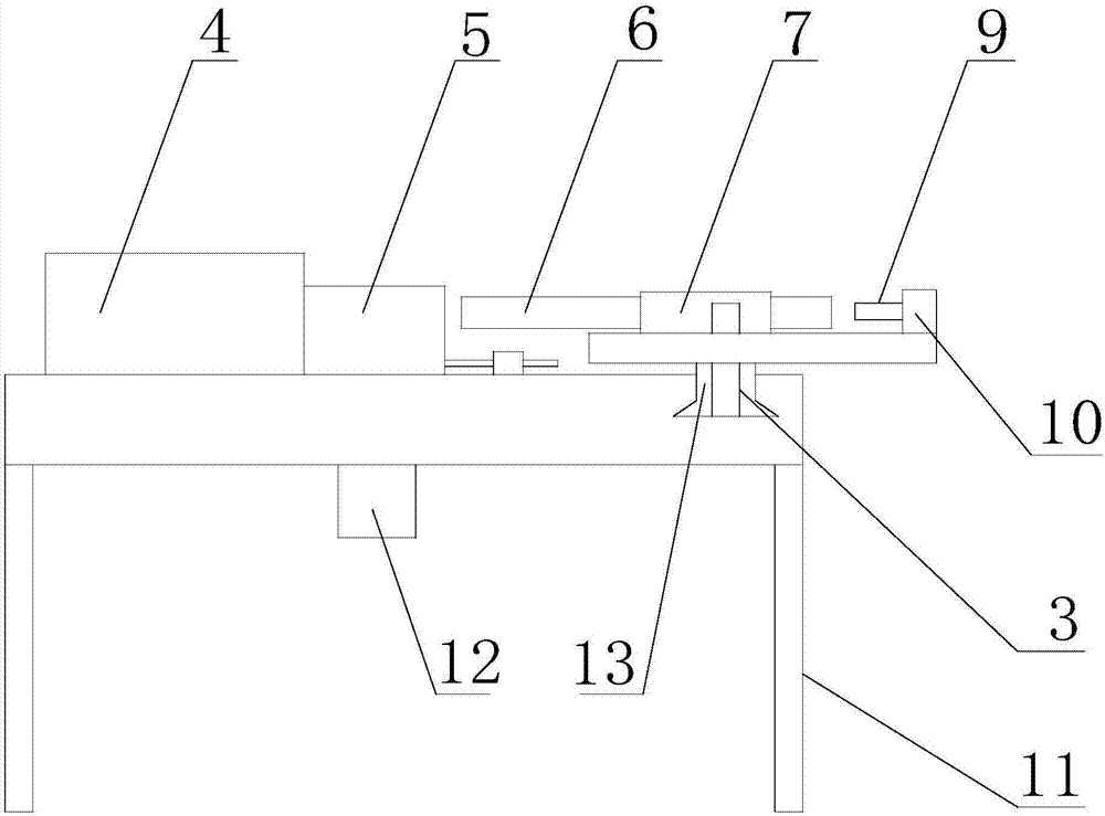 Bending device suitable for steel bars of different diameters