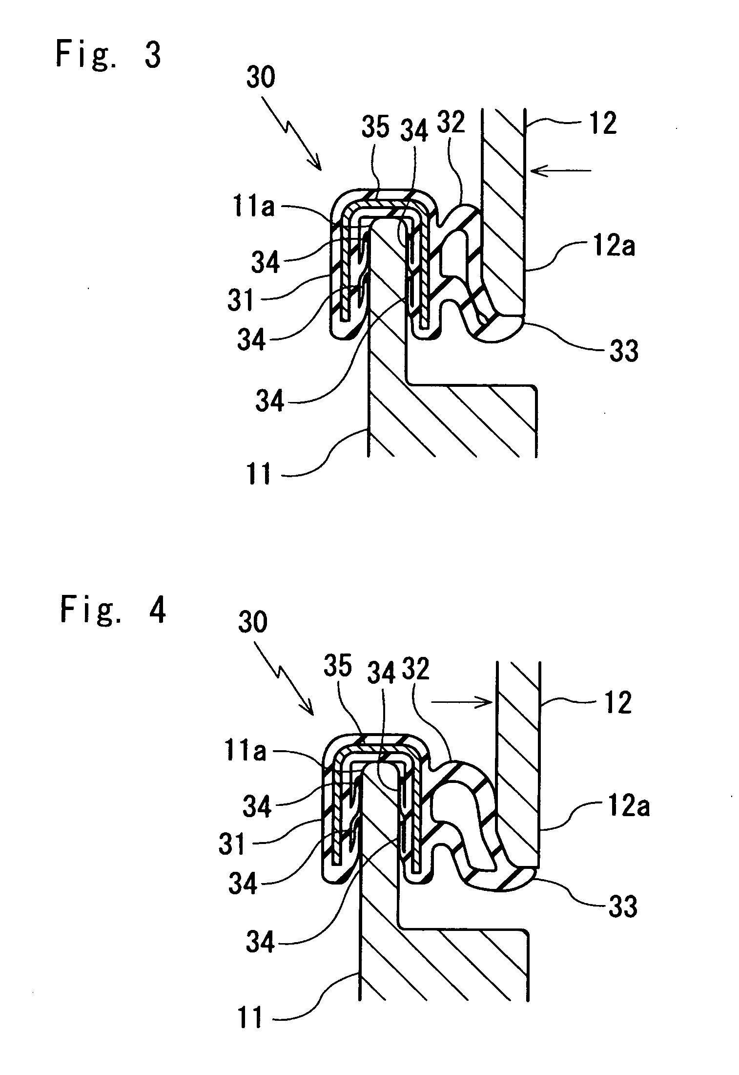 Sealing structure of outboard motor