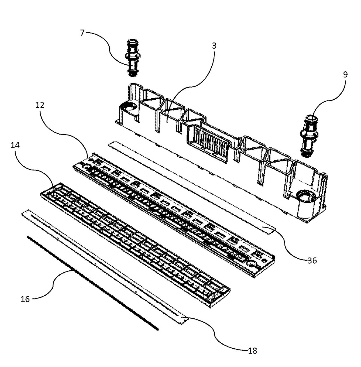 Inkjet printhead with flexible film compliance over fluid outlets