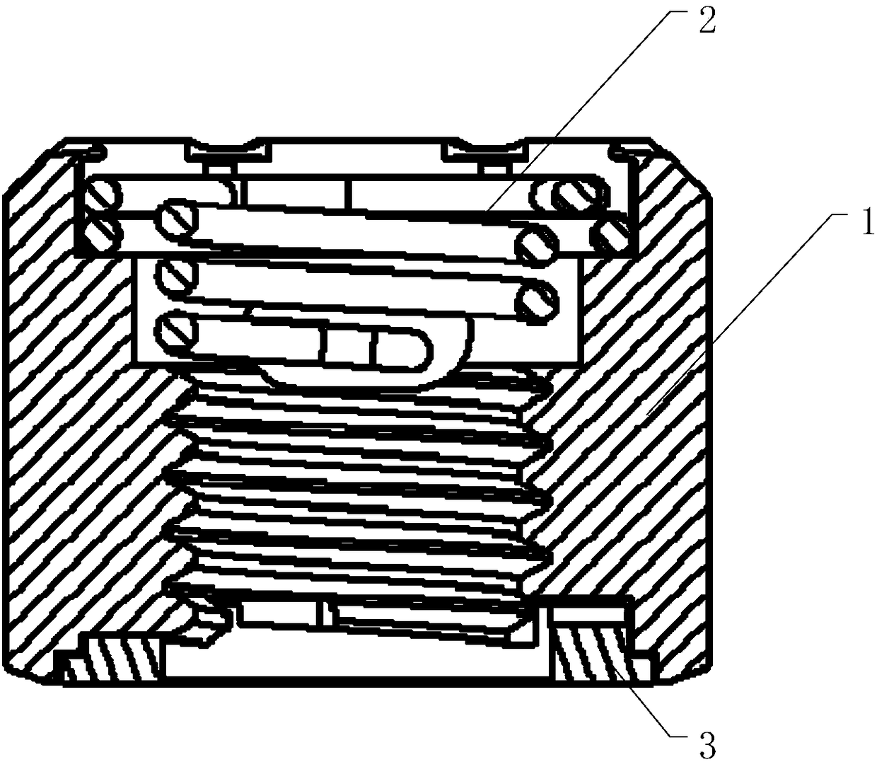 Embedded spring type dual locknut