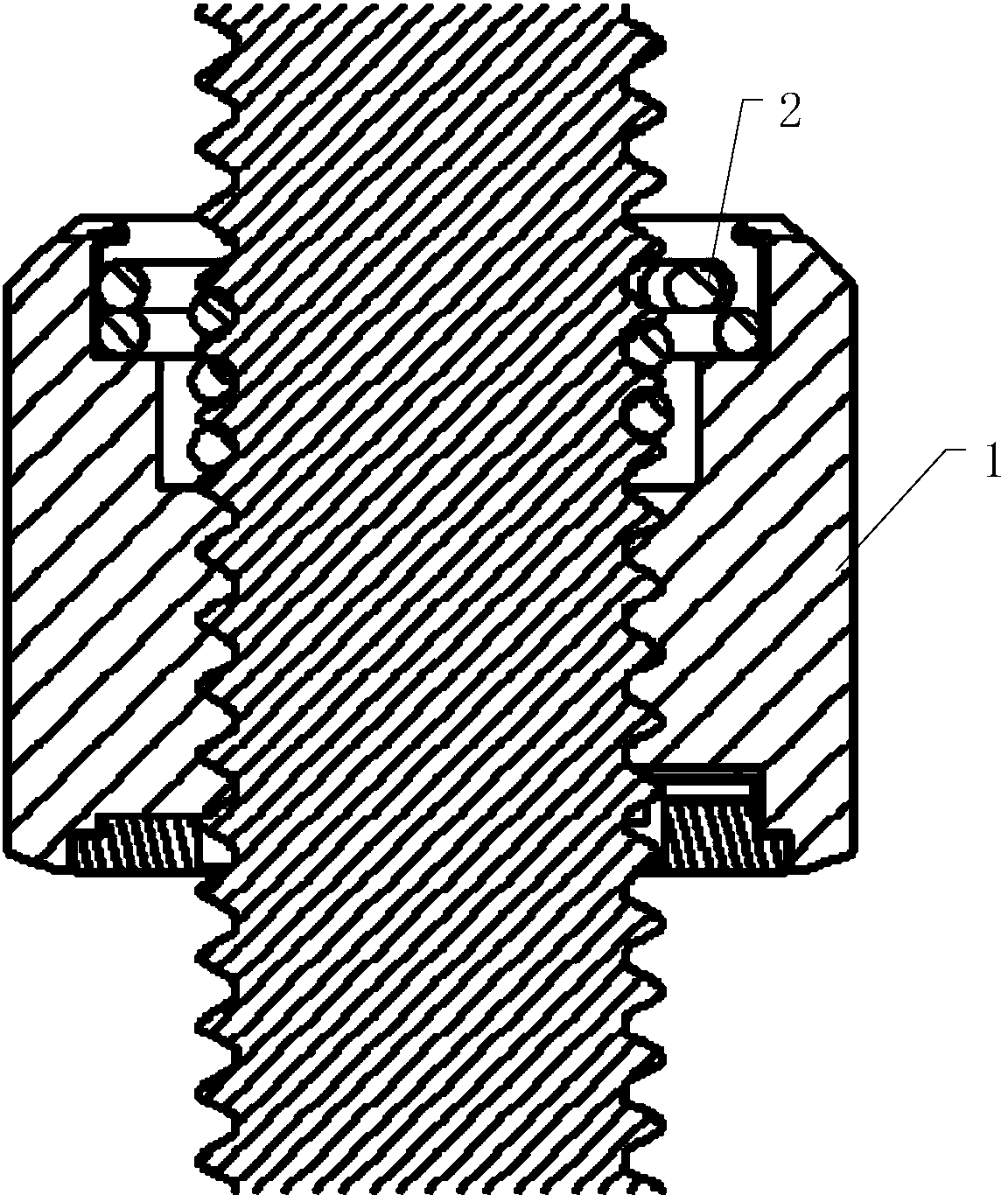 Embedded spring type dual locknut