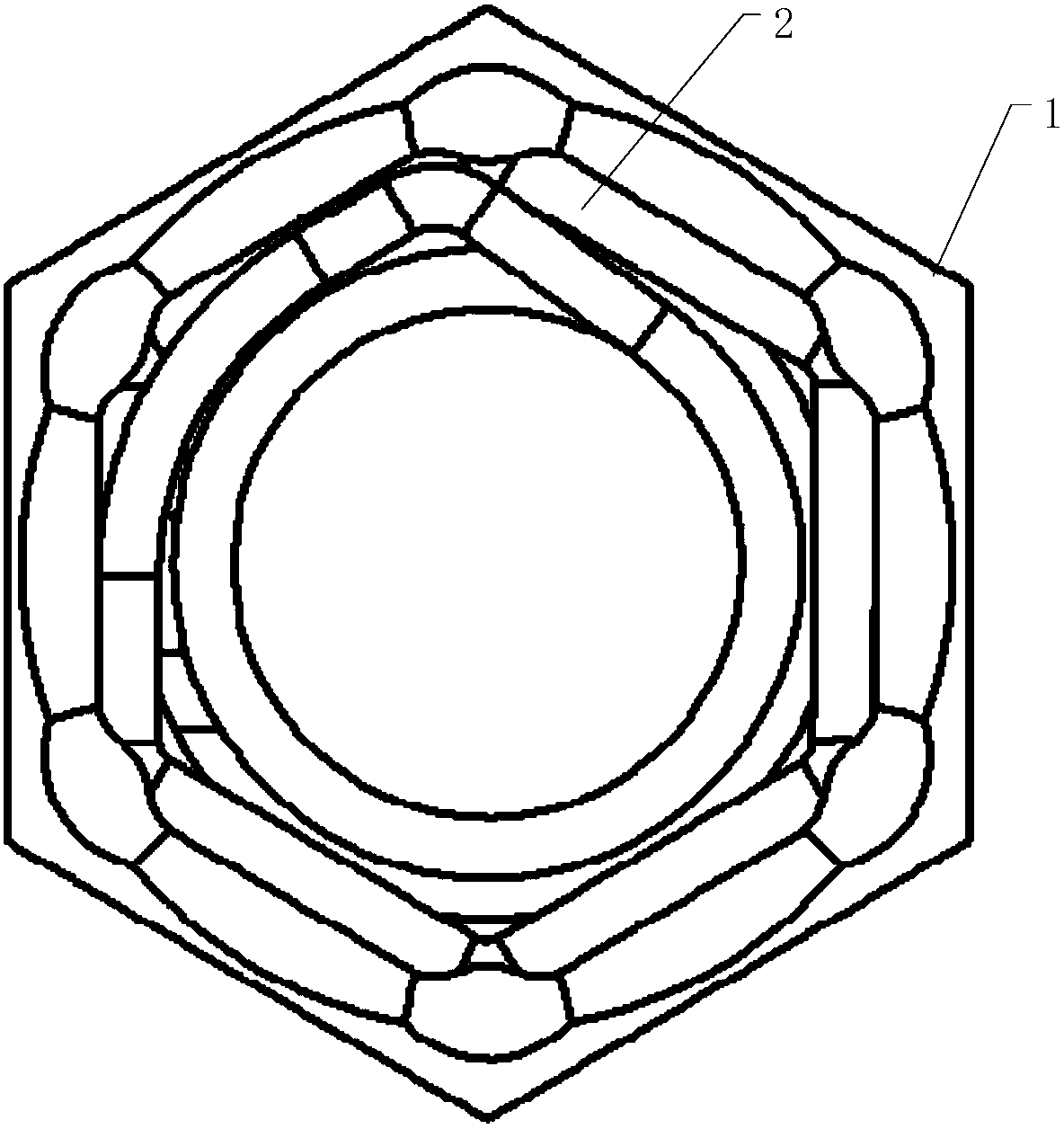 Embedded spring type dual locknut