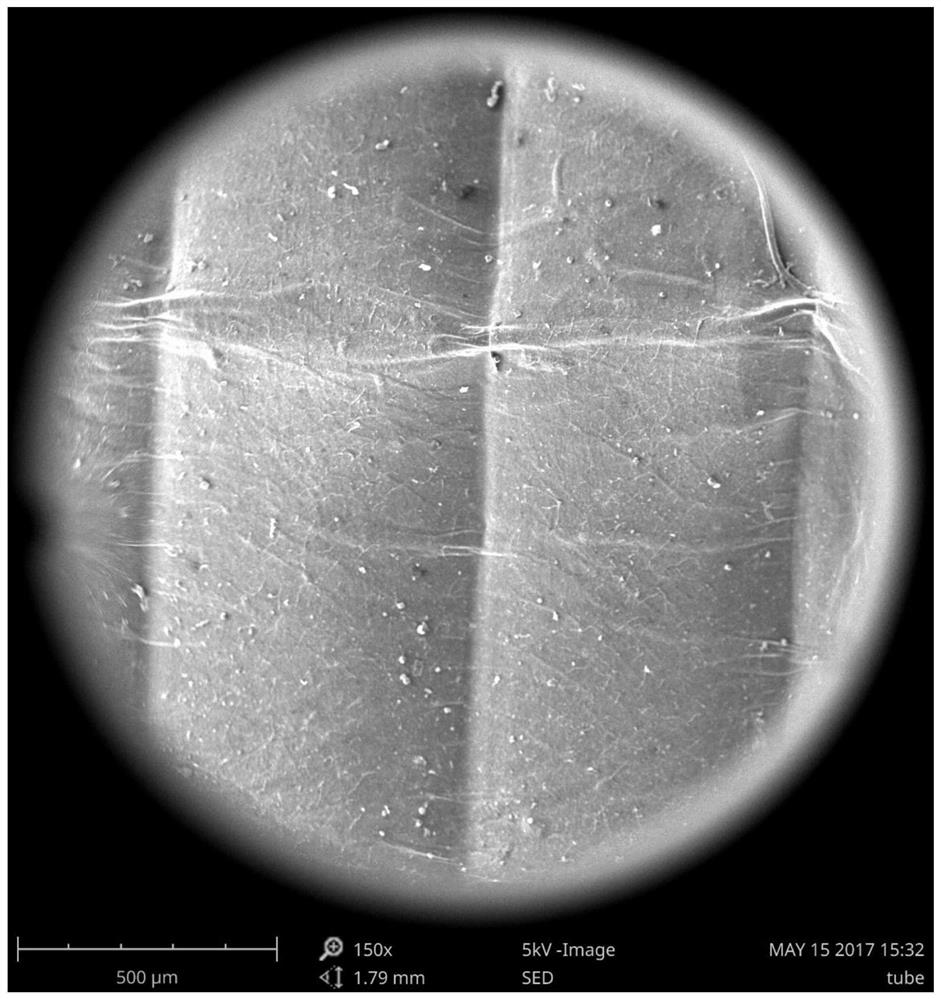 Bacterial nanocellulose base tube with inner surface texture modification and preparation method and application thereof