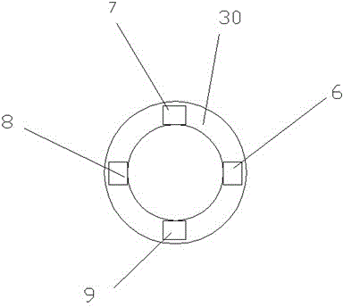 A workpiece heat treatment method using a circular rotating disk and three axial grooves