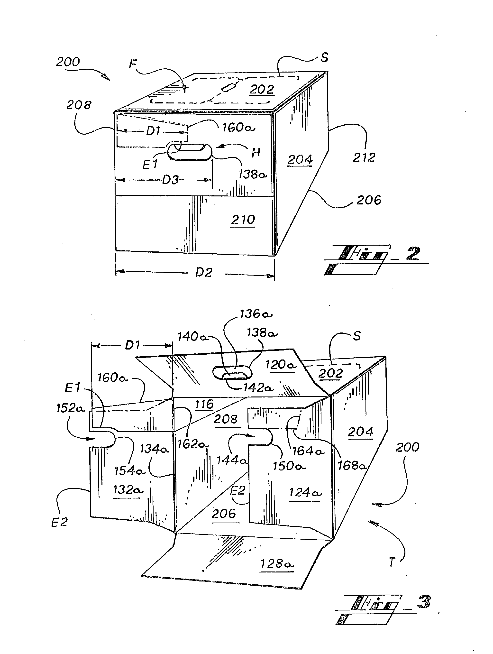 Carton with reinforced handle openings