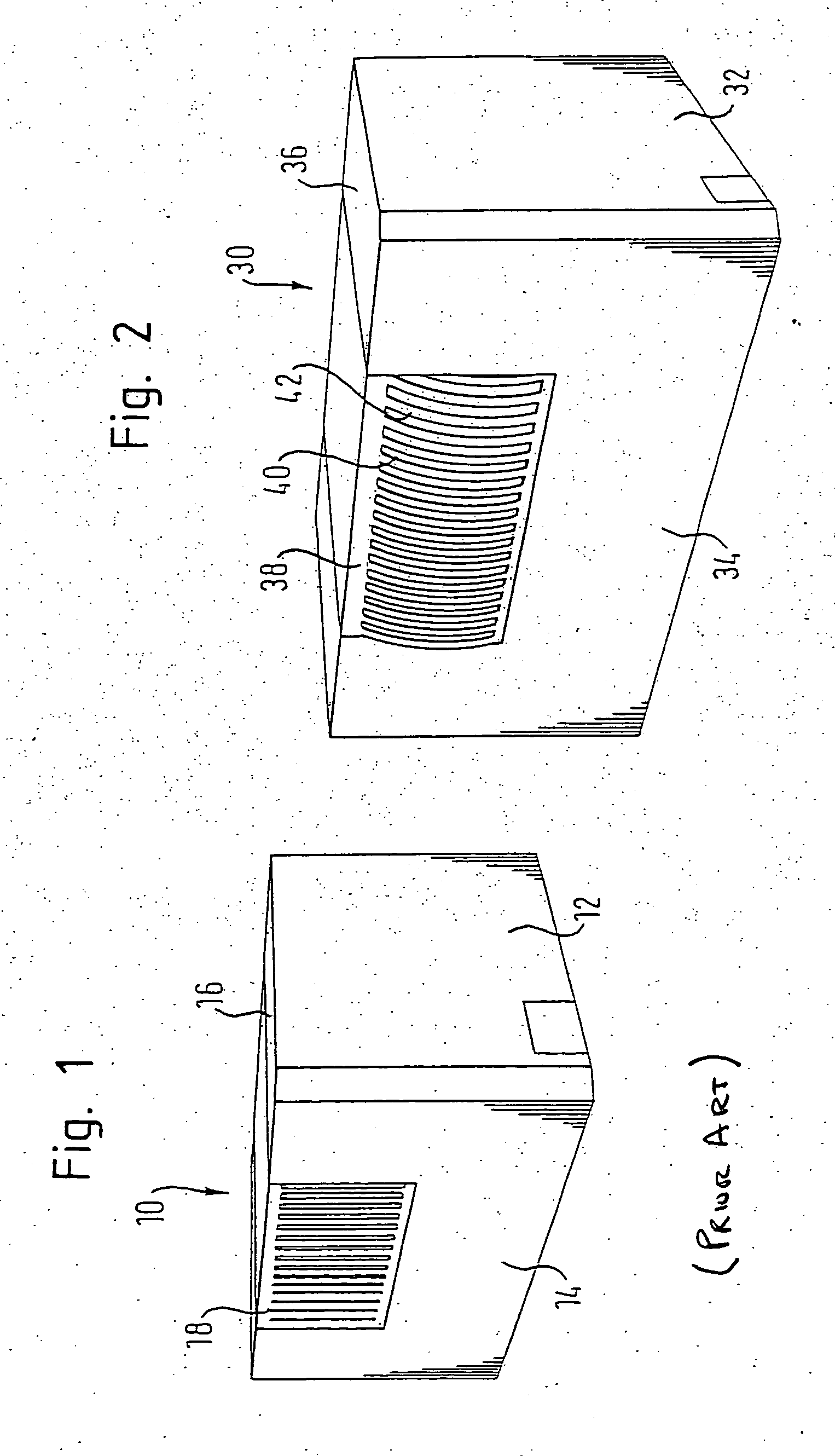 Housing component for a device to be ventilated