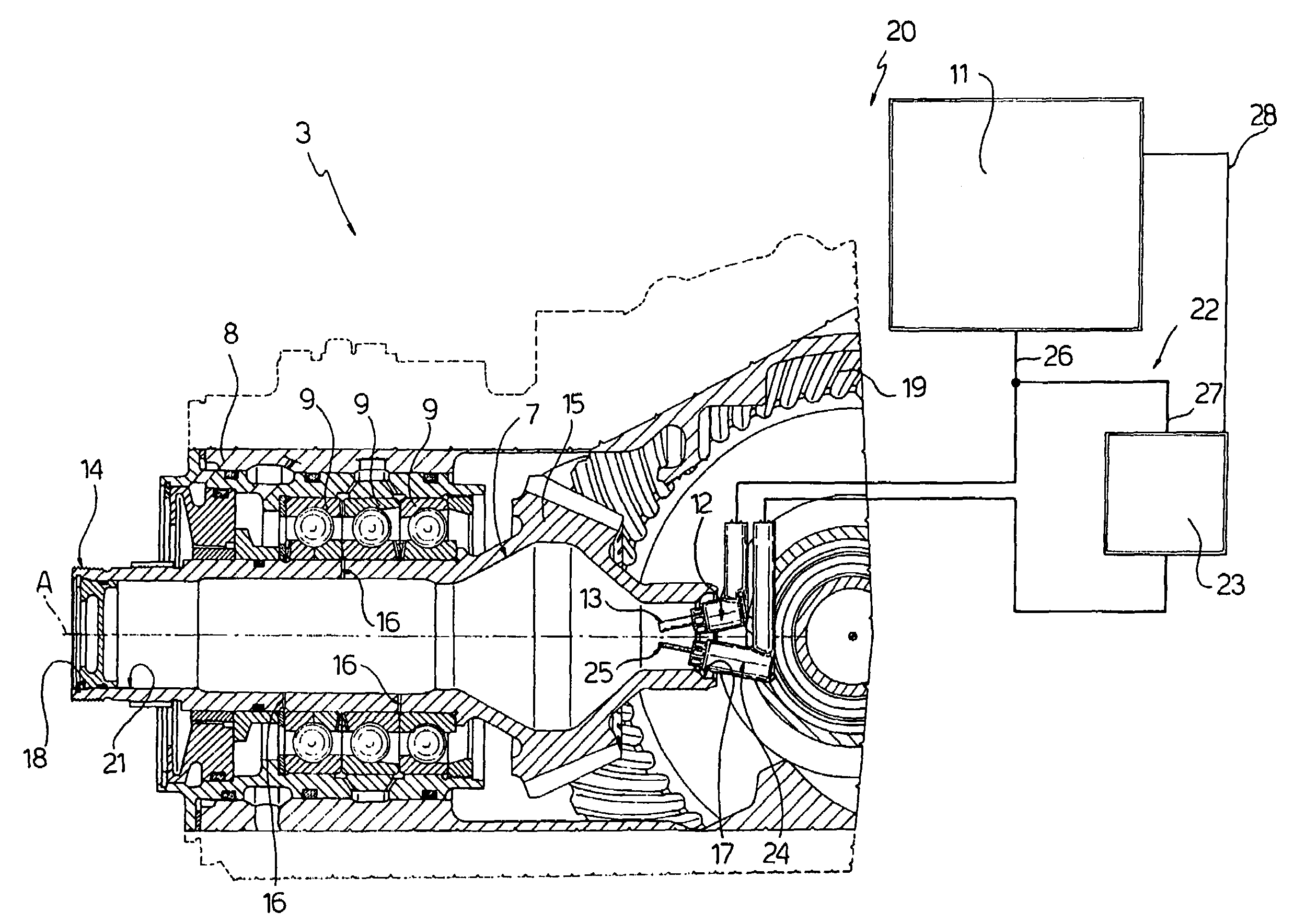 Helicopter with an auxiliary lubricating circuit