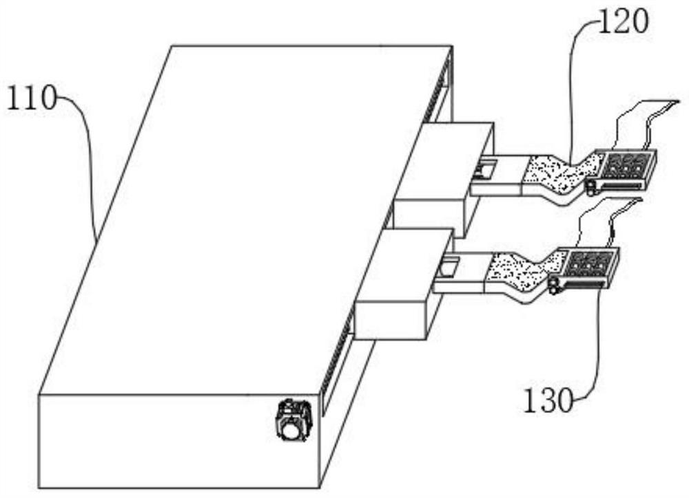 Ankle pump exercise machine for neurosurgery department