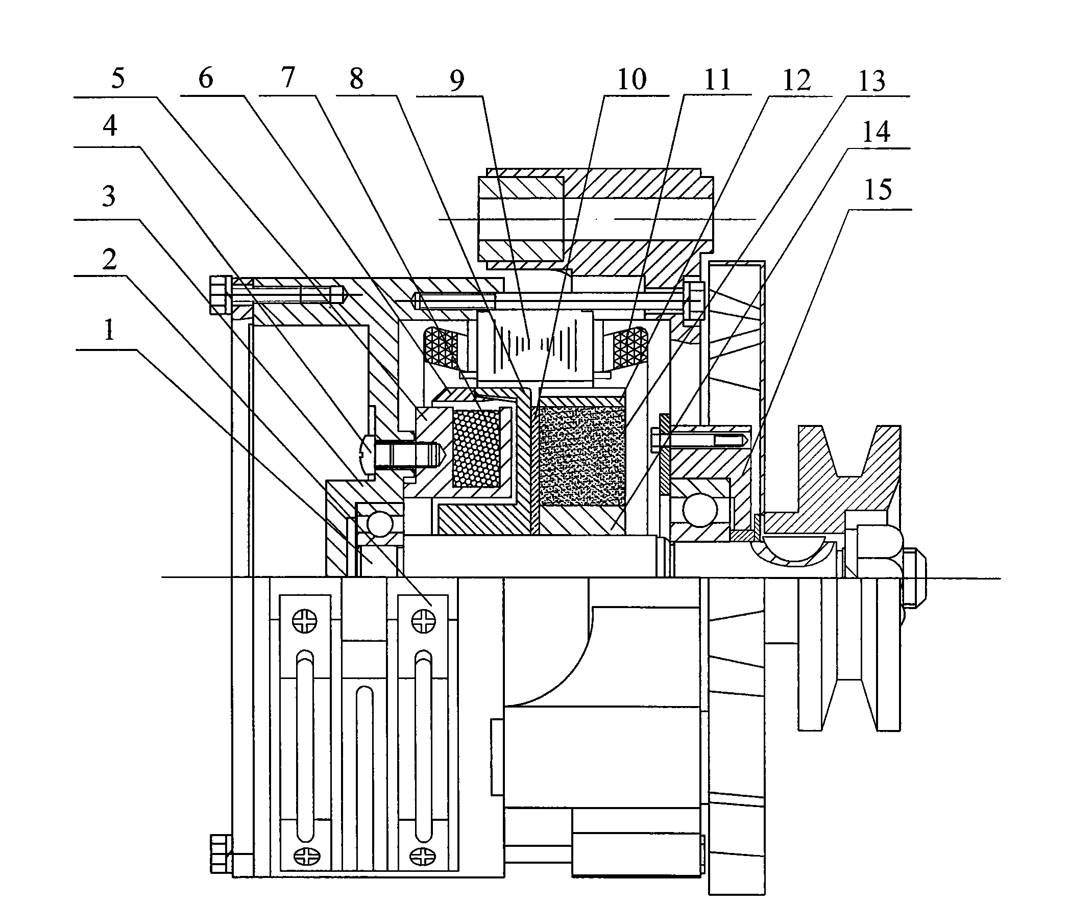 Compound excitation generator for electric automobiles