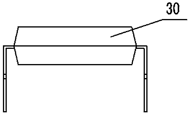 Pin trimming device for dip package ic chip based on recycling