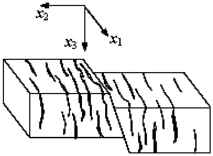 Earthquake stratum fracture crack density retrieval method and system