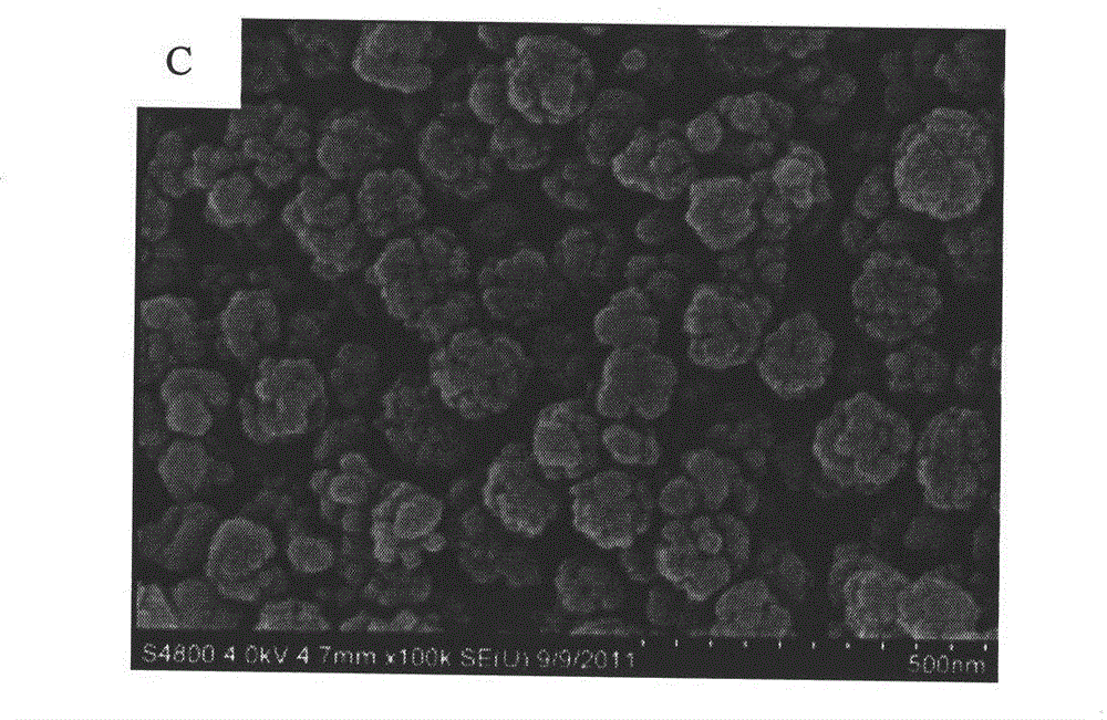 Magnetic MFe2O4/C/M' compound and preparation method thereof using aniline small organic molecules as a carbon source