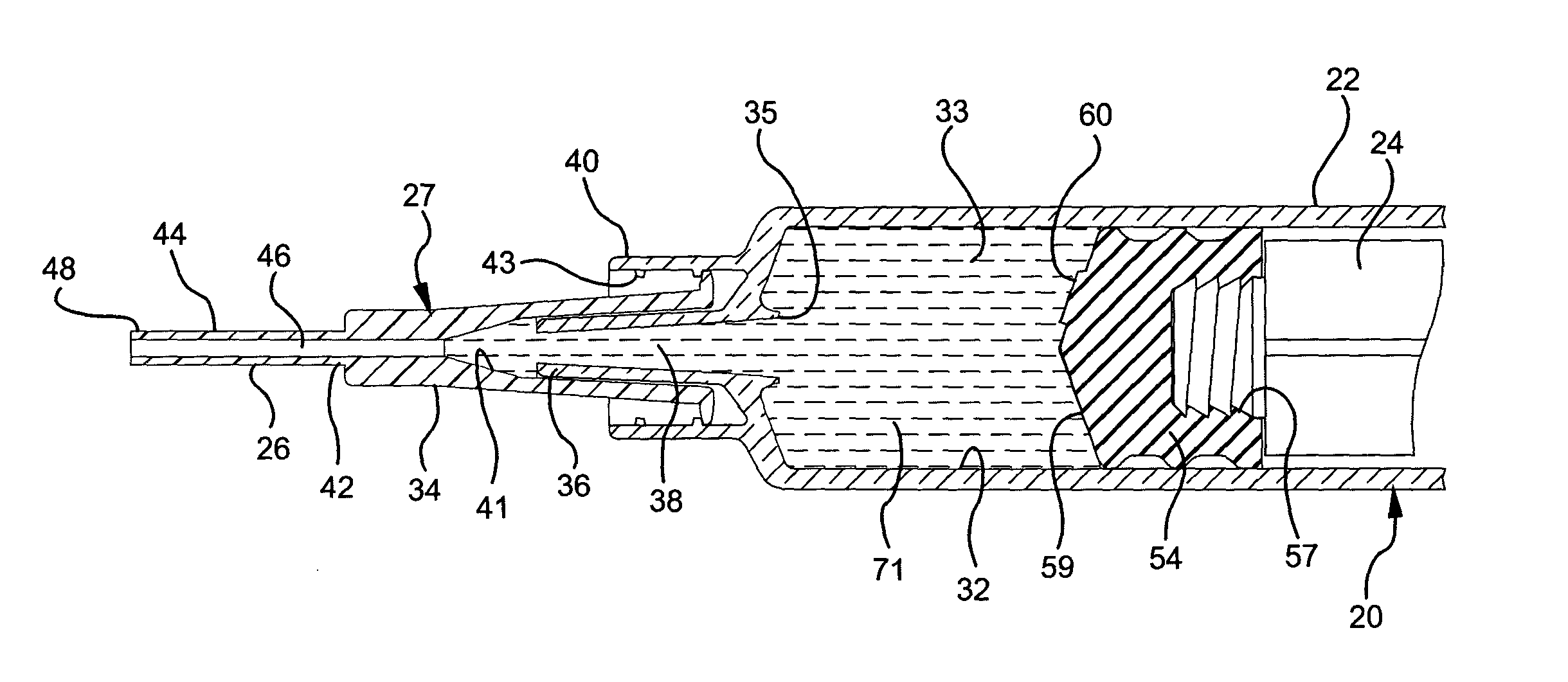 Flush syringe having anti-reflux features