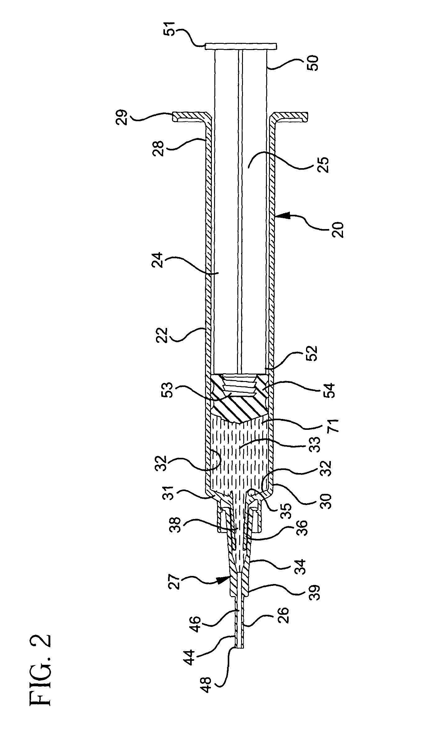 Flush syringe having anti-reflux features