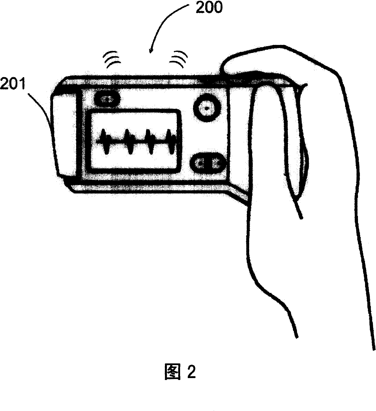 Portable wireless device for monitoring physiological signals