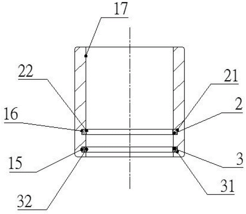 Anti-seepage device above butterfly valve rotary shaft