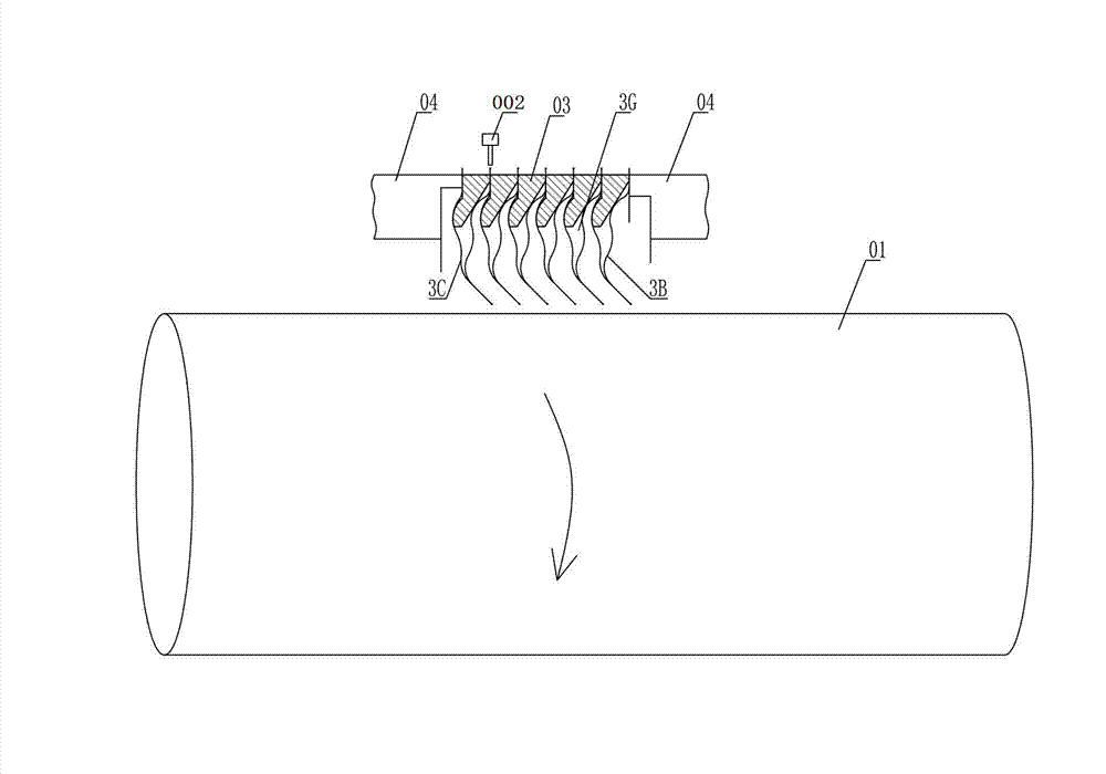 Welding process and application device of corrugated pipe assembly