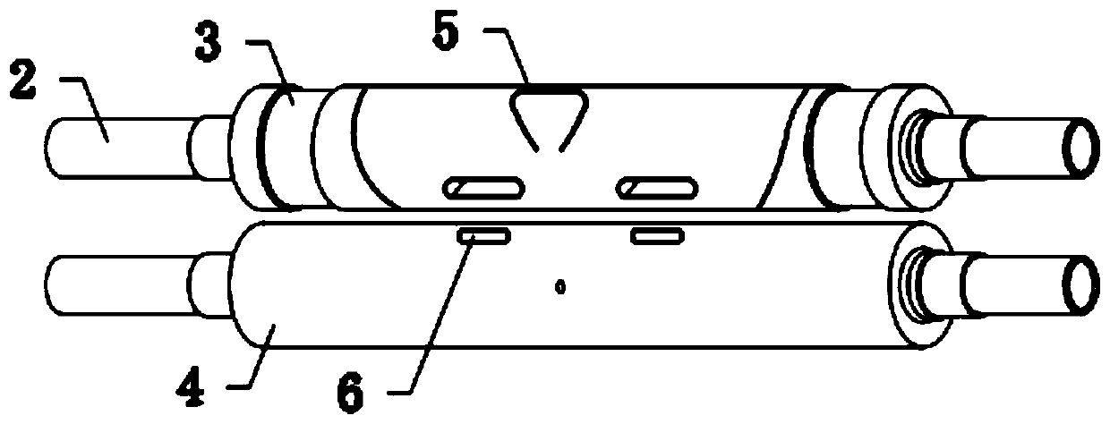 Press blade device of gel mask machine