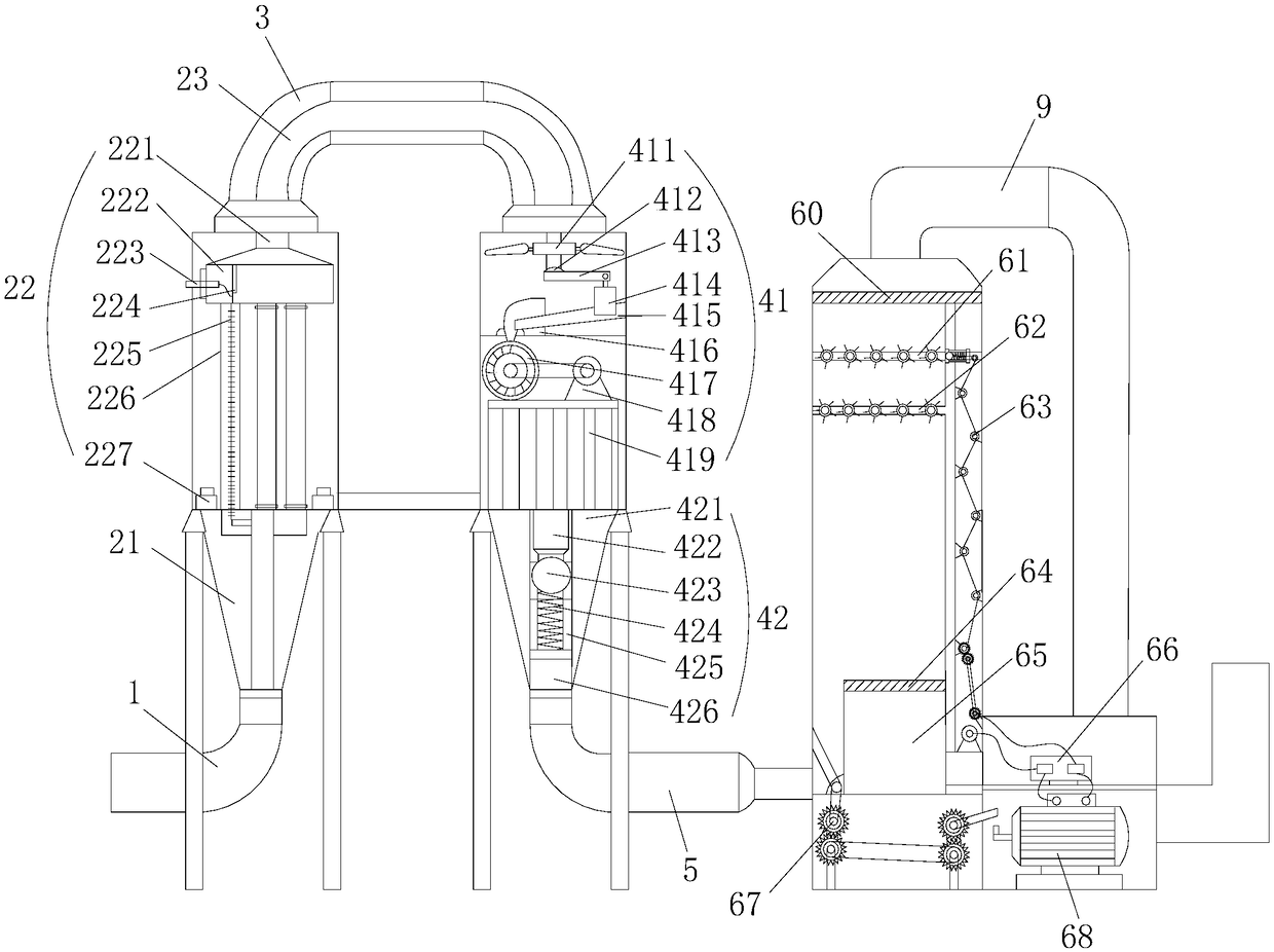 Combustible gas wet type purification equipment in new energy field