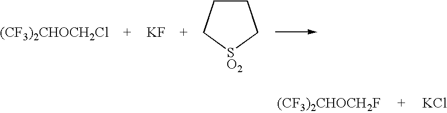 Method for the preparation of sevoflurane