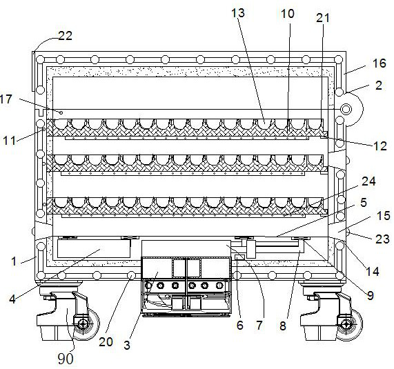 Anti-collision fruit transportation box