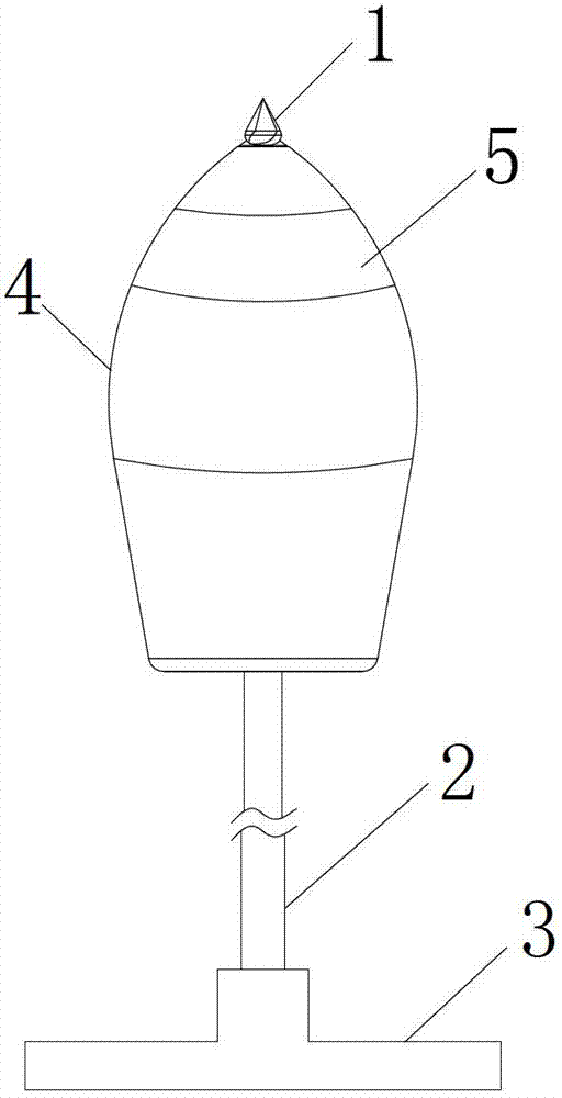 Predischarge lightning conductor