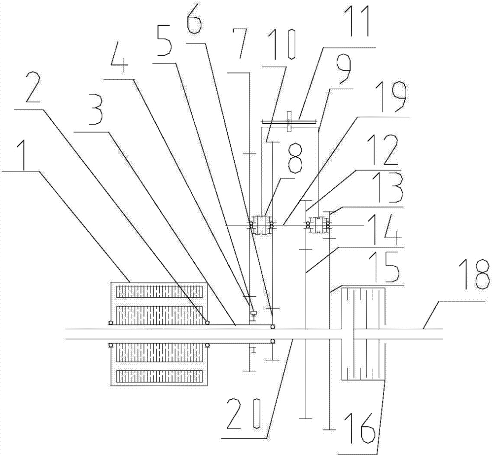 Drive switching and transmission variable speed system of hollow motor type electric vehicle