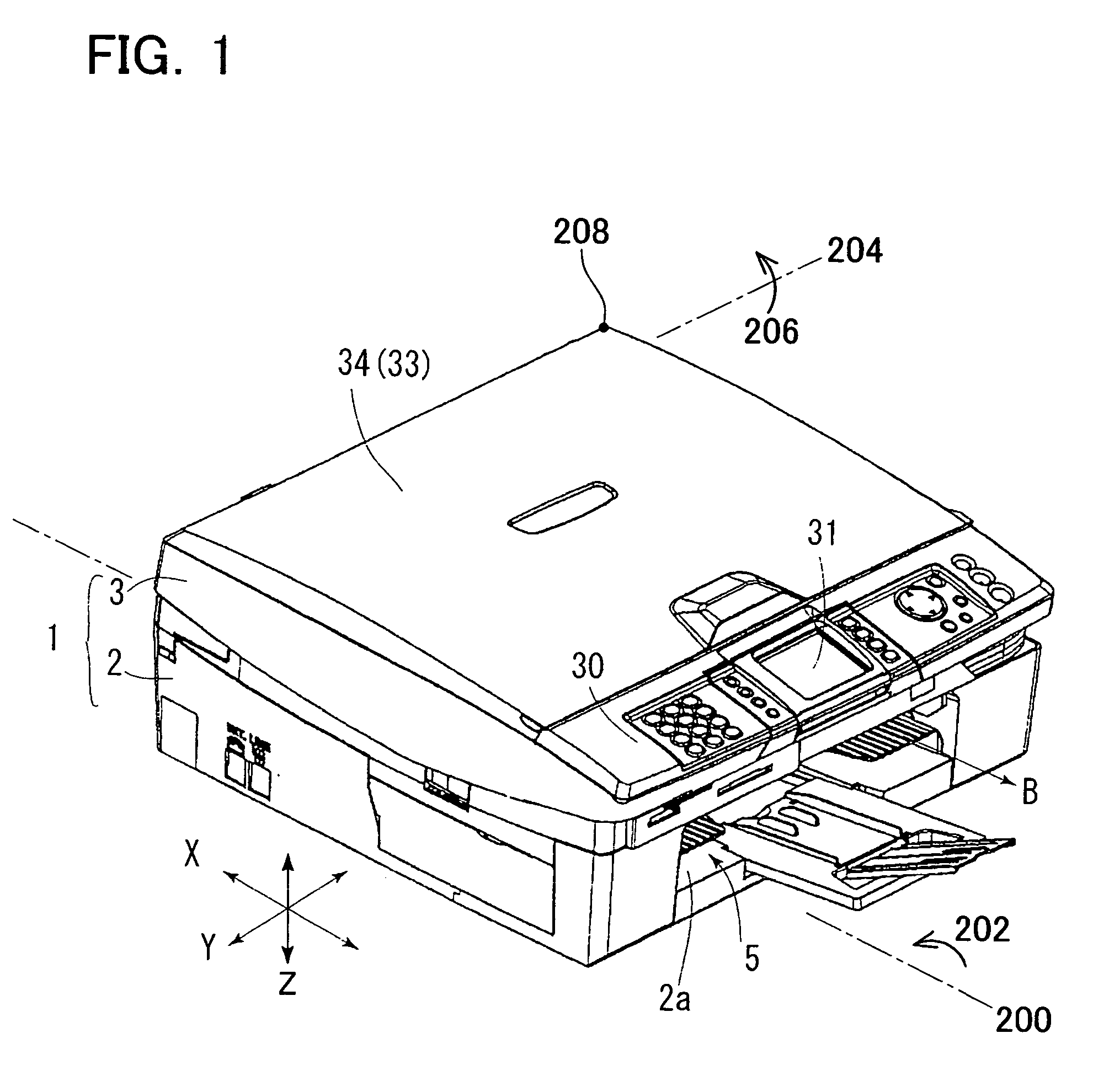 Printer with force transmitting path selecting mechanism