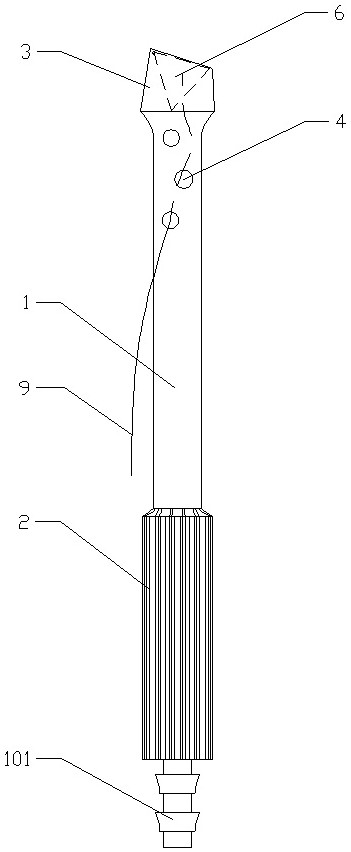 Patient cyst fluid puncture aspirator