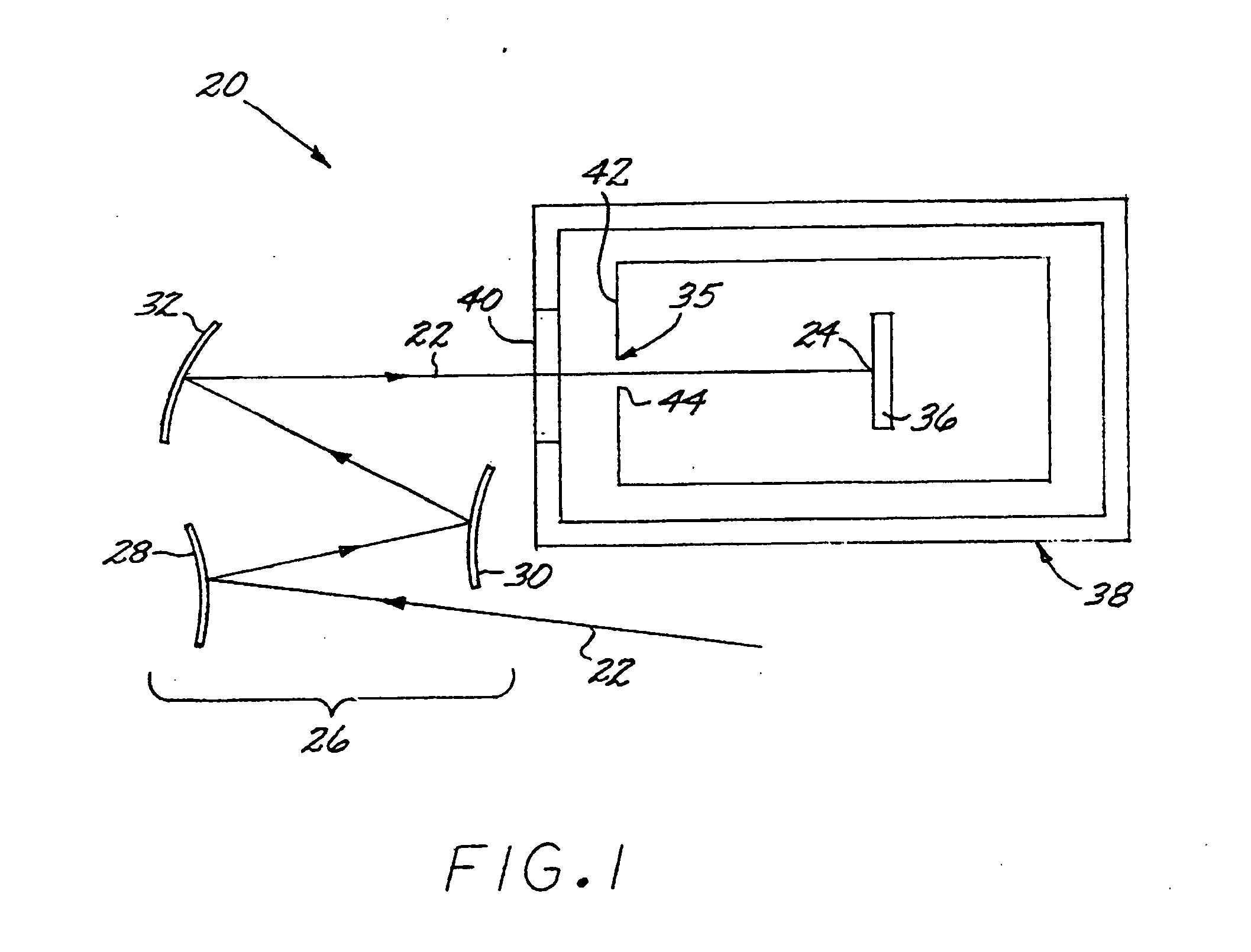 All-reflective, wide-field-of-view, inverse-telephoto optical system with external posterior aperture stop and long back focal length