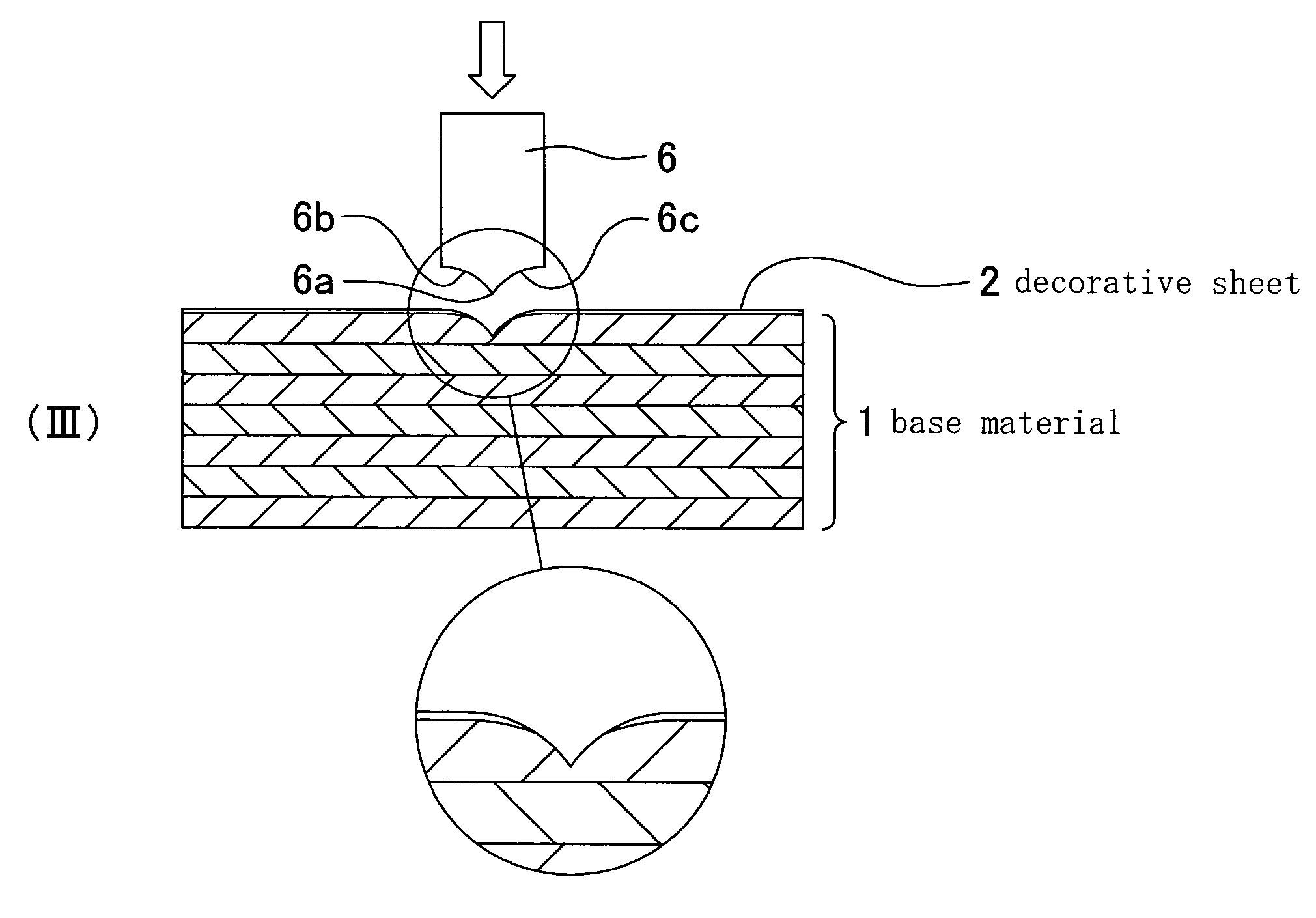 Process of making decorative flooring materials and decorative flooring material made by the process