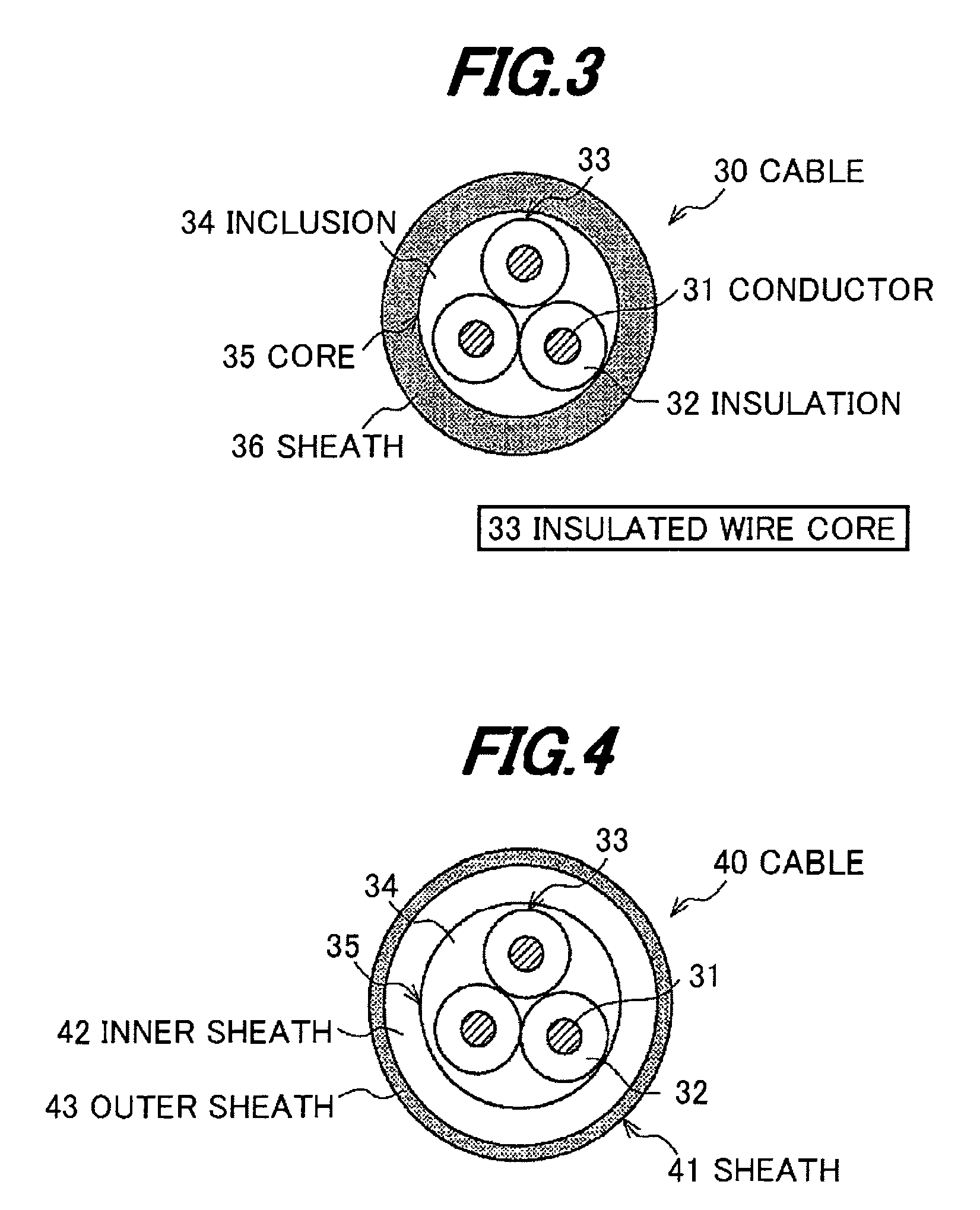 Radiation resistant composition, wire and cable