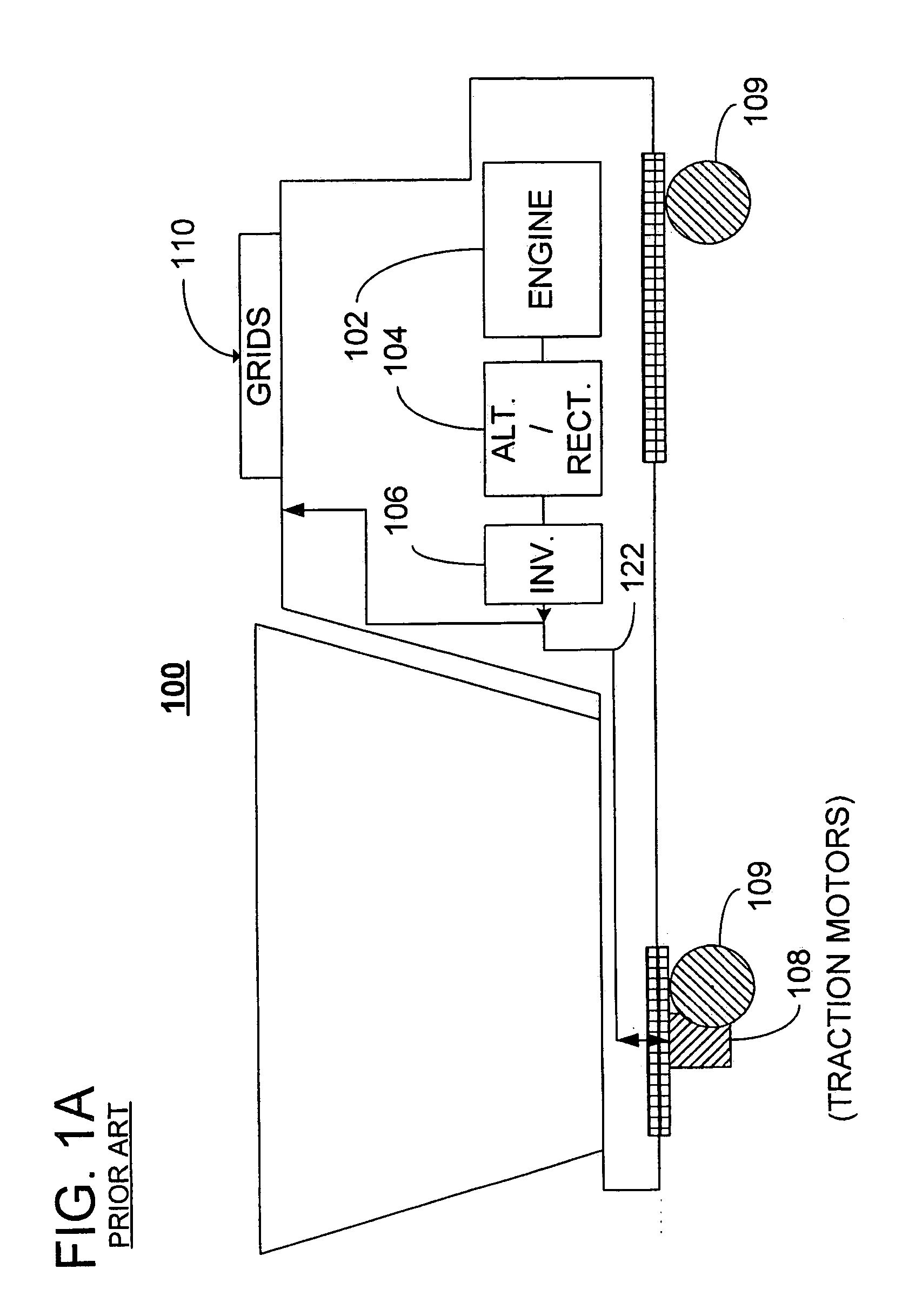 Hybrid energy off highway vehicle electric power storage system and method