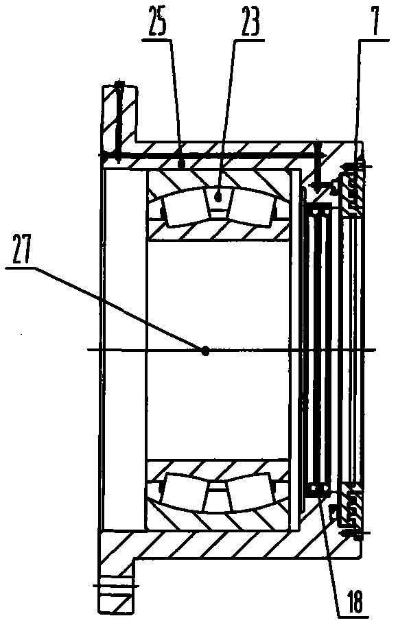 Axial positioning device of crushing roller