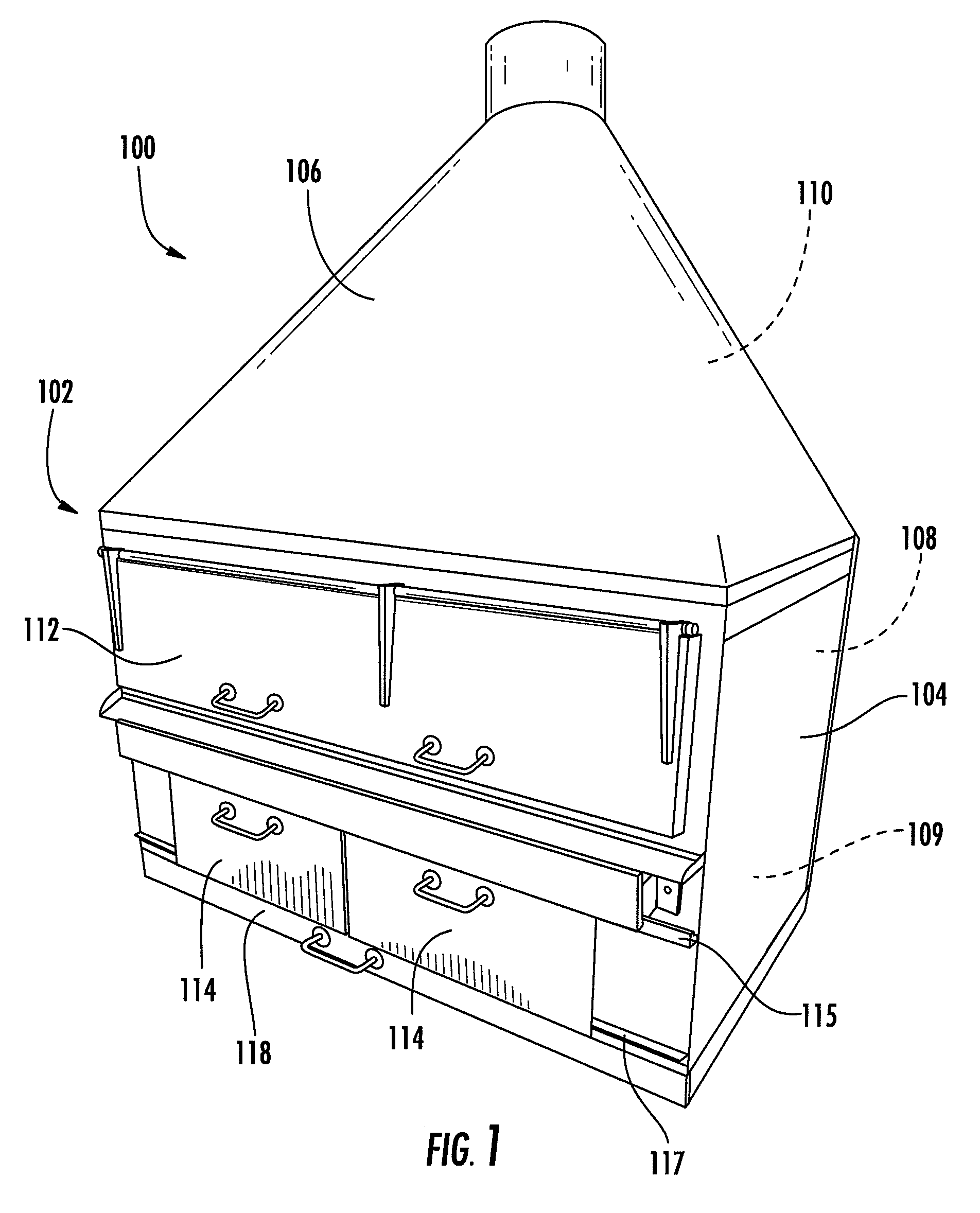 Barbeque oven with rotating cooking tray