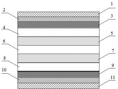 Graphene mesh/double-layer metal mesh transparent electromagnetic shielding device having bidirectional wave-absorbing effect