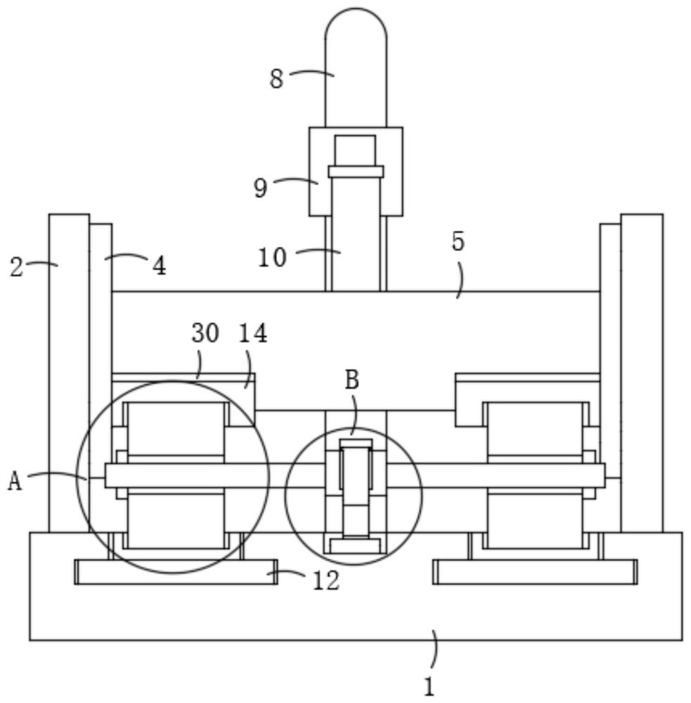 A kind of squat auxiliary training device for gymnasium