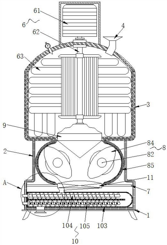 Mixing kettle for engineering polymer material production