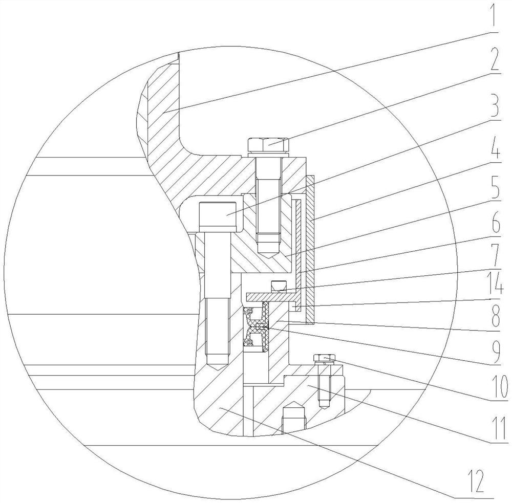 Muddy water preventing structure suitable for various states of power head