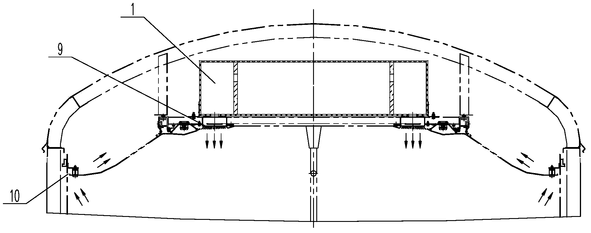 Railway-vehicle air-conditioner air supplying and returning system