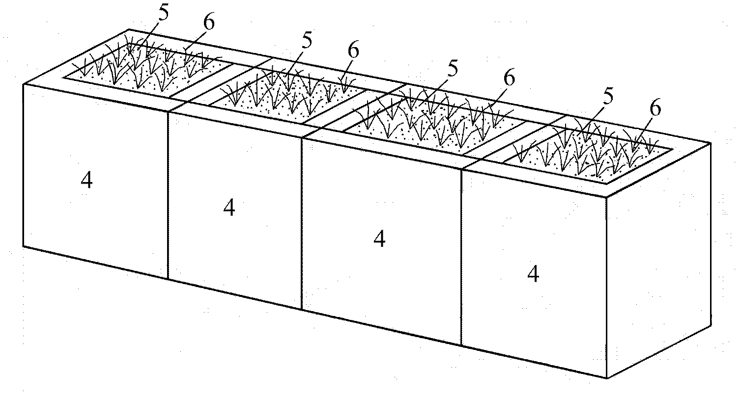 Ecotype prefabricated building bock bank revetment