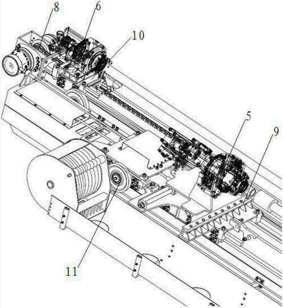 Horizontal jet grouting drilling machine